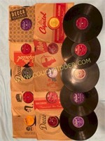 Assorted 78 Vinyl Records