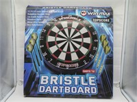 New WinMax Bristle Dart Board w/12 Darts