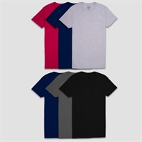 6 piece size small Fruit of the Loom Men T-Shirts