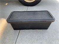 Heavy Plastic Storage Box With Lid 25.5"x11.25"x8"