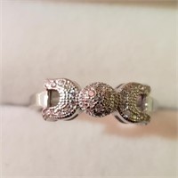 $200 Silver Diamond Ring