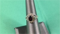 Vintage sterling silver ring with hidden