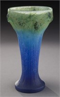 Almeric Walter pate de verre art glass vase.
