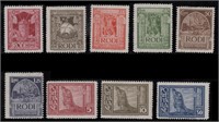 Italy Rhodes Stamps #55-63 Mint HR CV $16.80
