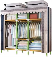 YOUUD 65 Inches Wardrobe Storage Closet