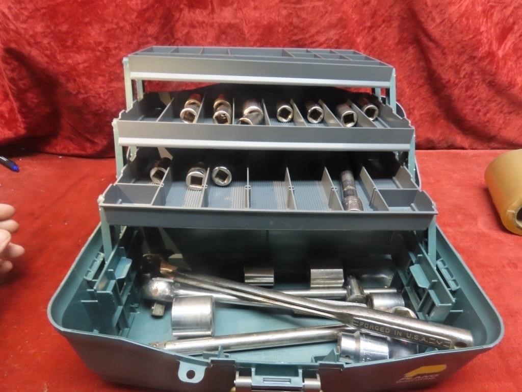 Tool Box, S & K ratchet, craftsman breaker.