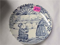 Delft blue and white small plate & more