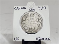1919 Canada 50 Cents Silver
