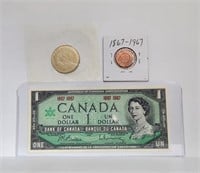 Montreal Expo 67 Banknote & Medal Set