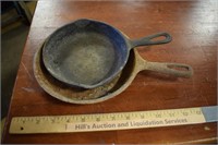 Two Wagner Ware Cast Iron Skillets