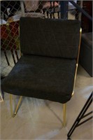Modern side chair with dark grey diamond