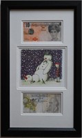 2 DiFaced Banksy Teners & Snowman Card