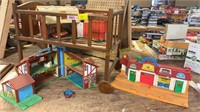 Vintage Fisher Price Toys, Doll Crib