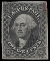 US stamp #17 Used F/VF with light red xcl CV $325