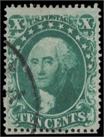 US stamp #33 Used F/VF face free cancel CV $200