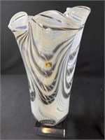 Black & White Neman Handkerchief Vase