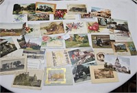 Mixed lot of 1900s postcards various locations.