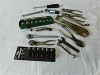 Wrenches, pliers, sockets etc.