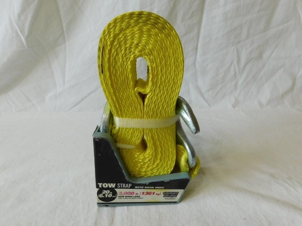 New in box, tow strap 20ft. long.