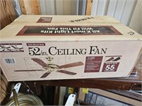 52" Brass Ceiling Fan New in Box