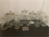 Lot of Decanter & Canister Glass Jars