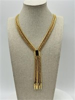 1970's Fancy Gold Tone Avant Garde Necklace