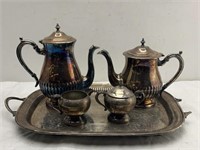 E.P. Brass Tea Set