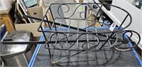 Metal Wheel Barrel Plant Stand 27" Long