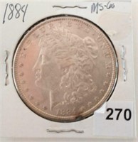 1884 Silver Morgan Dollar, nice