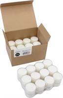 48 Count Long Clear Cup Tea Light Candles