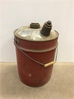 Retro metal gas pail