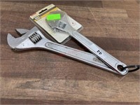 10" and 12" adjustable wrench