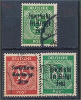 GERMANY #197, #207, #209 USED FINE-VF