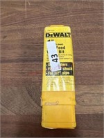 dewalt 1" self feed wood bit, new