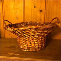Straw Basket with Handles