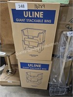 2- uline giant stackable bins