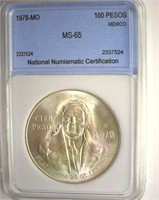 1978-MO 100 Pesos NNC MS65 Mexico