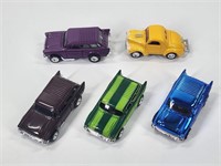 5) PLAYING MANTIS PULL BACK CARS - NOMAD, WILLYS