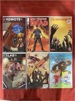 6 bagged and backed comics