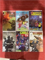 6 bagged and backed comics