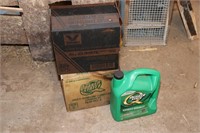 5W30 oil  - 4 litres,  2 box of grease