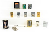 Assorted Vintage Zippo & Colibri Lighters