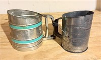 Two Vintage Flour Sifters