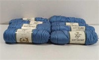 Yarn Bee Soft Secret Light Denim Yarn New 8 Total