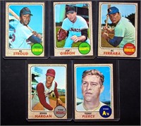 (9) 1968 Topps BB Cards