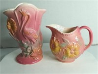 Pink Stork Vase & Flower Pitcher