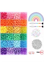 3500+ pcs Rainbow Pony Beads for Jewelry Making