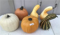 Fake Decorative Pumpkins and Gords