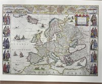 Prints of Historic Map of Europe