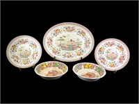 5-Assorted Antique English Dishes